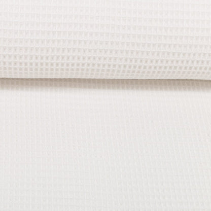 White waffle fabric 230 g/m²