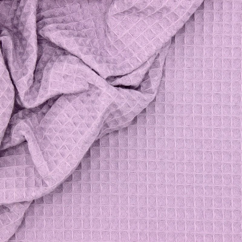 Waffle fabric, lilac purple 230 g/m²