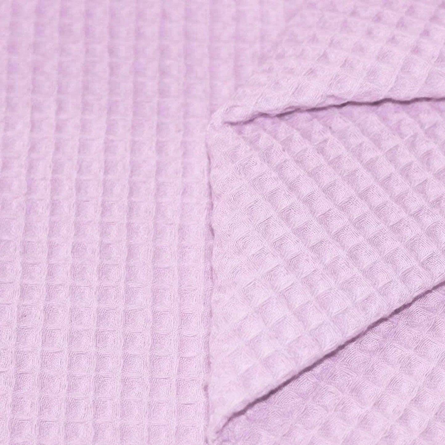 Waffle fabric - lilac purple 230 g/m²