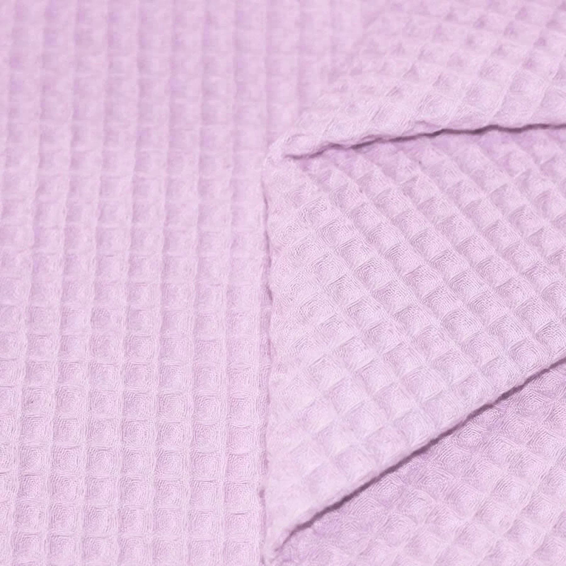 Waffle fabric - lilac purple 230 g/m²