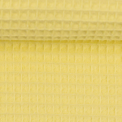 Waffle fabric-light yellow 230 g/m²