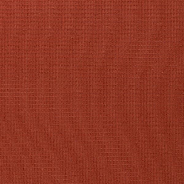 Waffle fabric-brick red (Brick) 230 g/m²