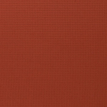 Waffle fabric-brick red (Brick) 230 g/m²