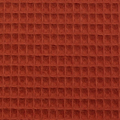 Waffle fabric-brick pink (Brick) 230 g/m²