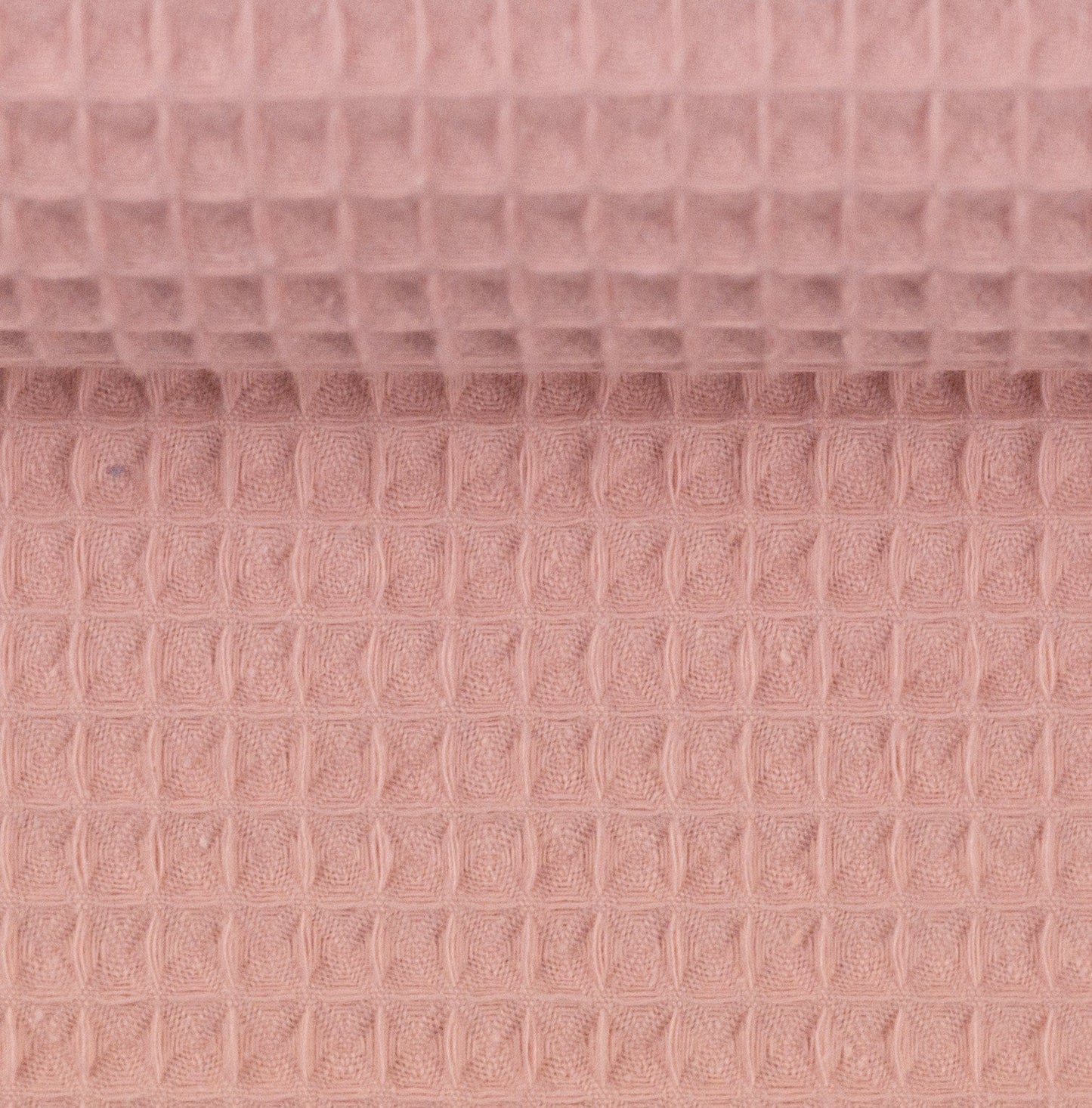 Waffle fabric - salmon pink 230 g/m²
