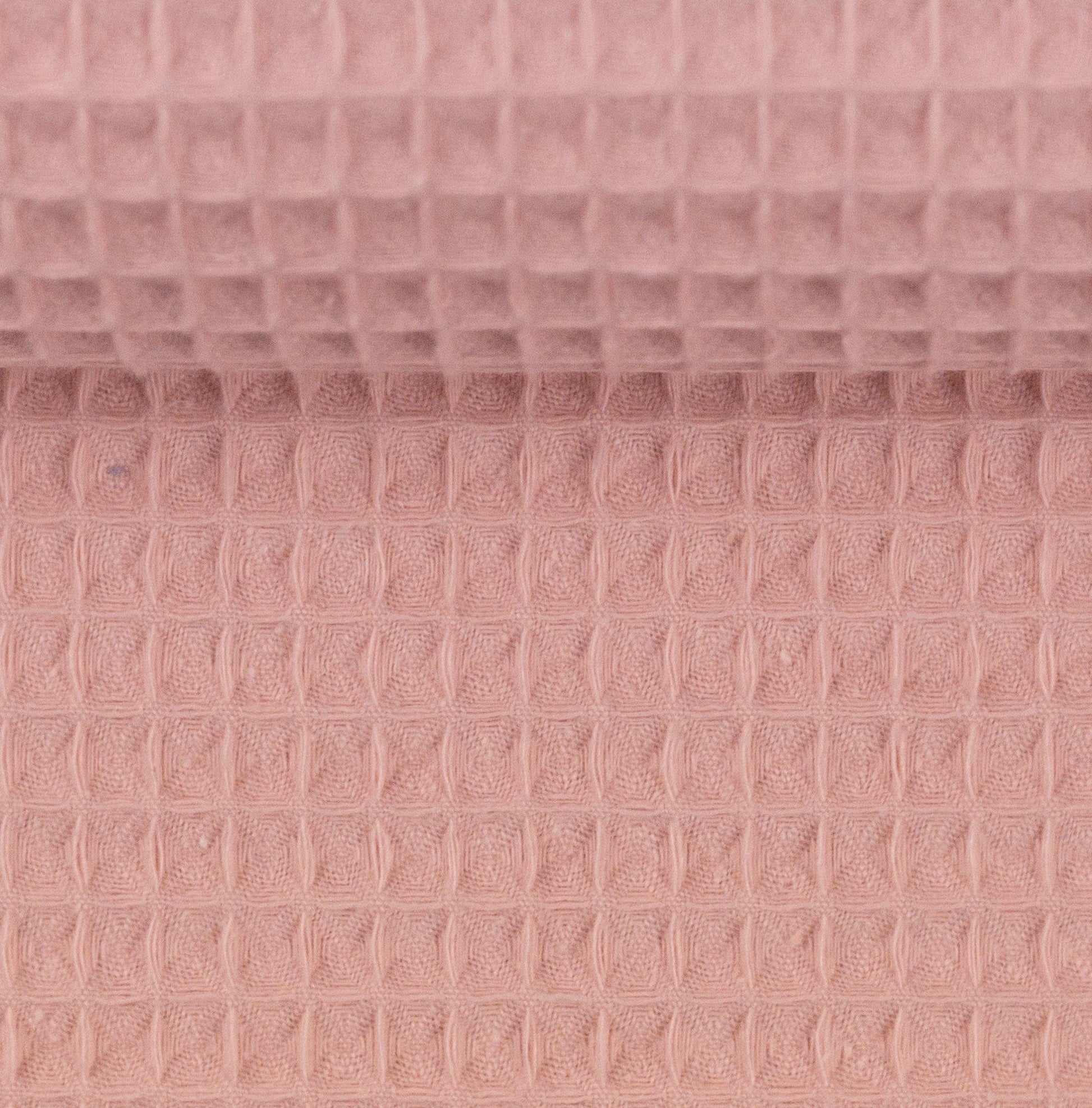 Waffle fabric - salmon pink 230 g/m²