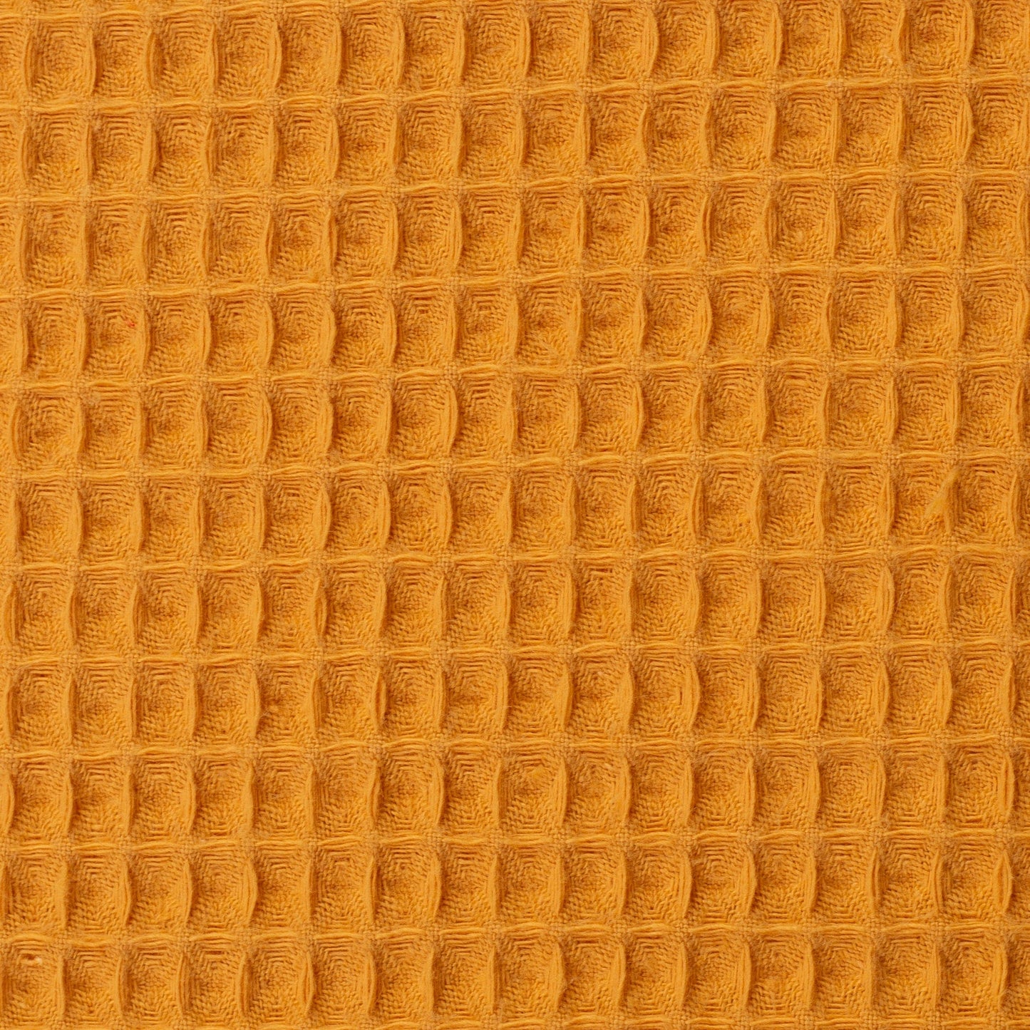 Waffle fabric - honey yellow 230 g/m²