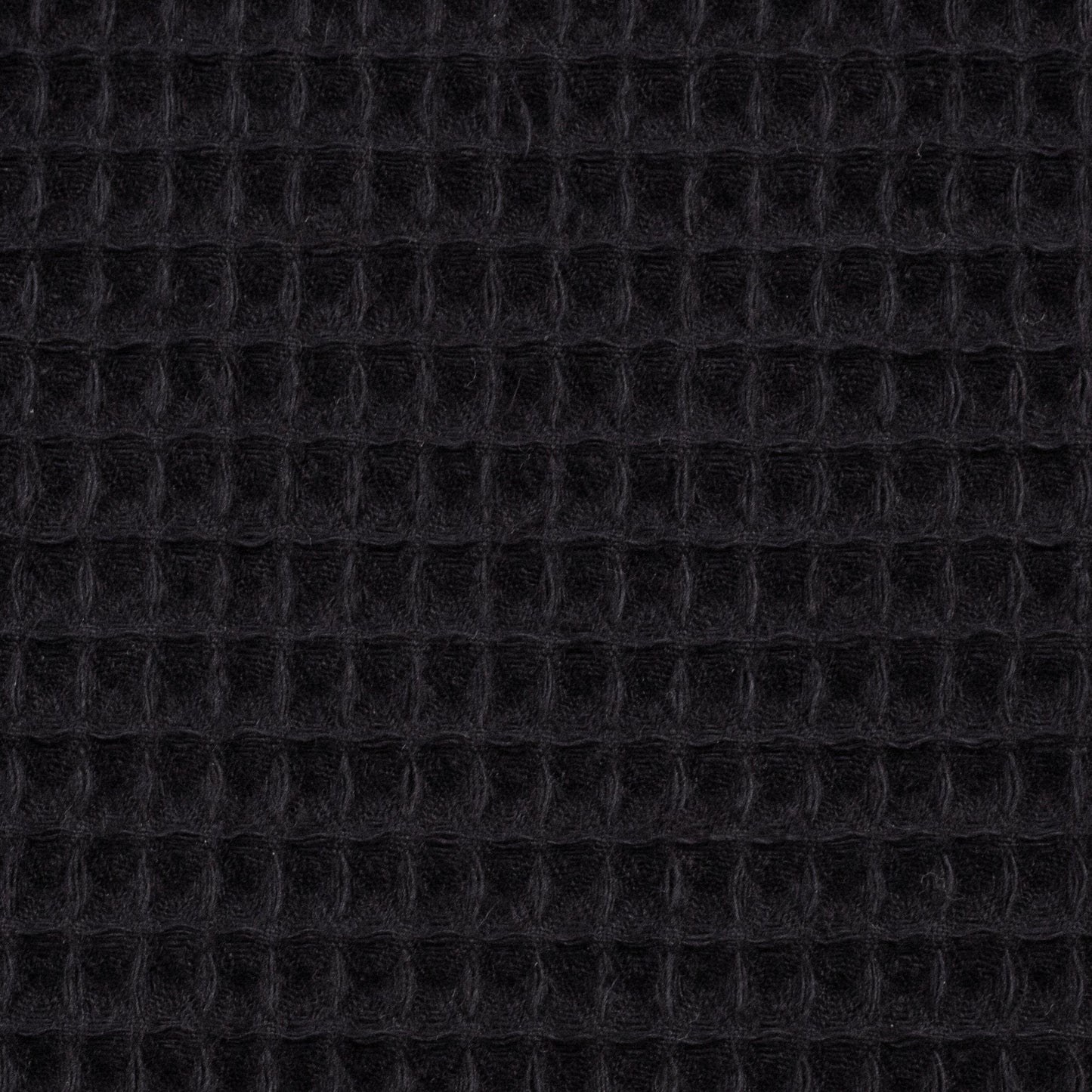 Black waffle fabric 230 g/m²