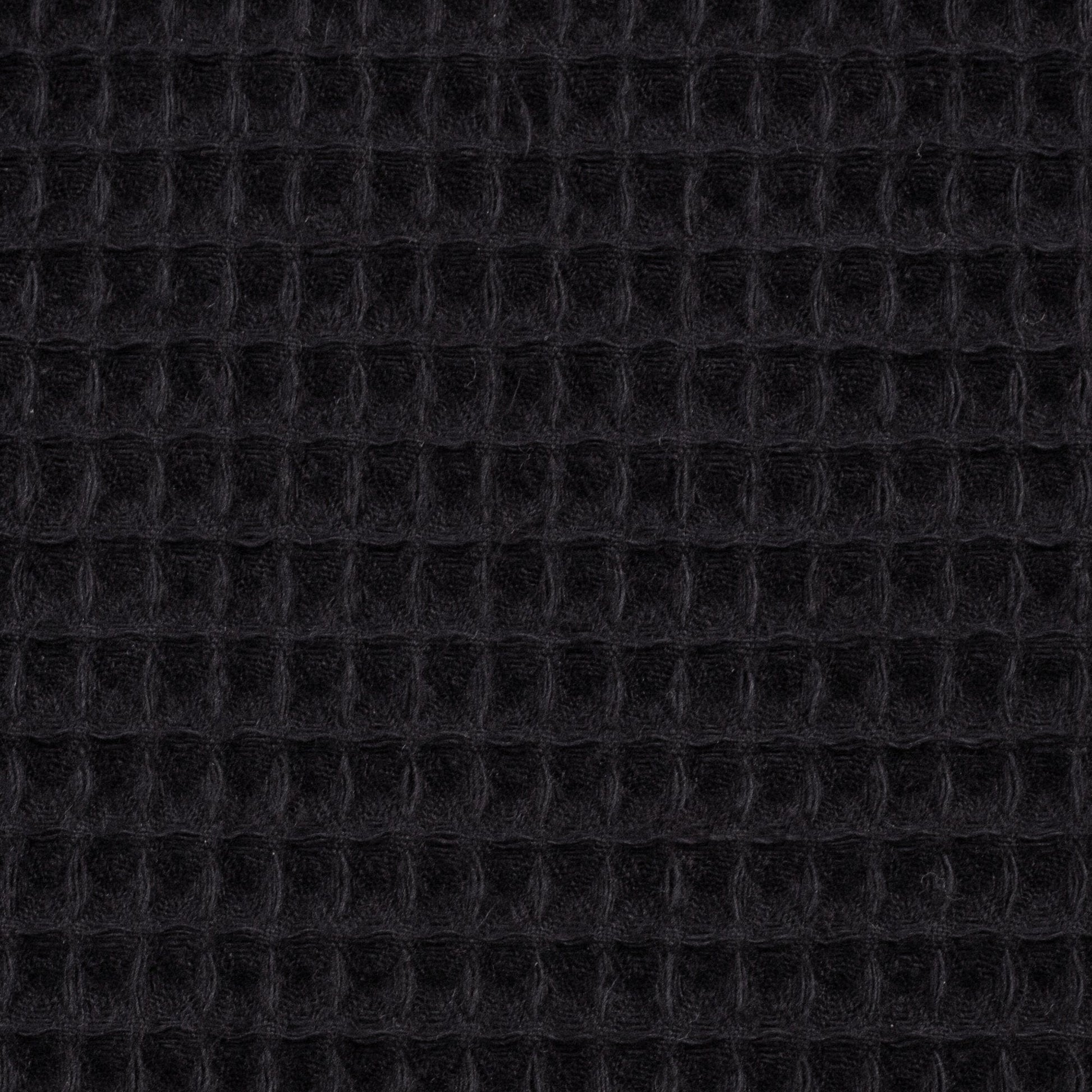 Black waffle fabric 230 g/m²