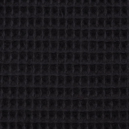 Black waffle fabric 230 g/m²