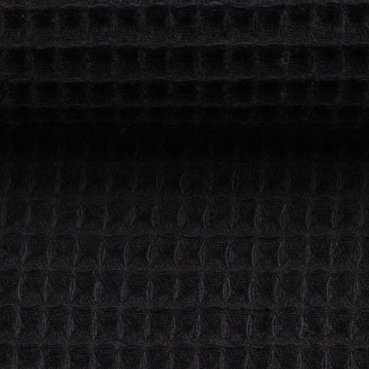 waffle fabric-black 230 g/m²