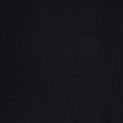 Black waffle fabric 230 g/m²