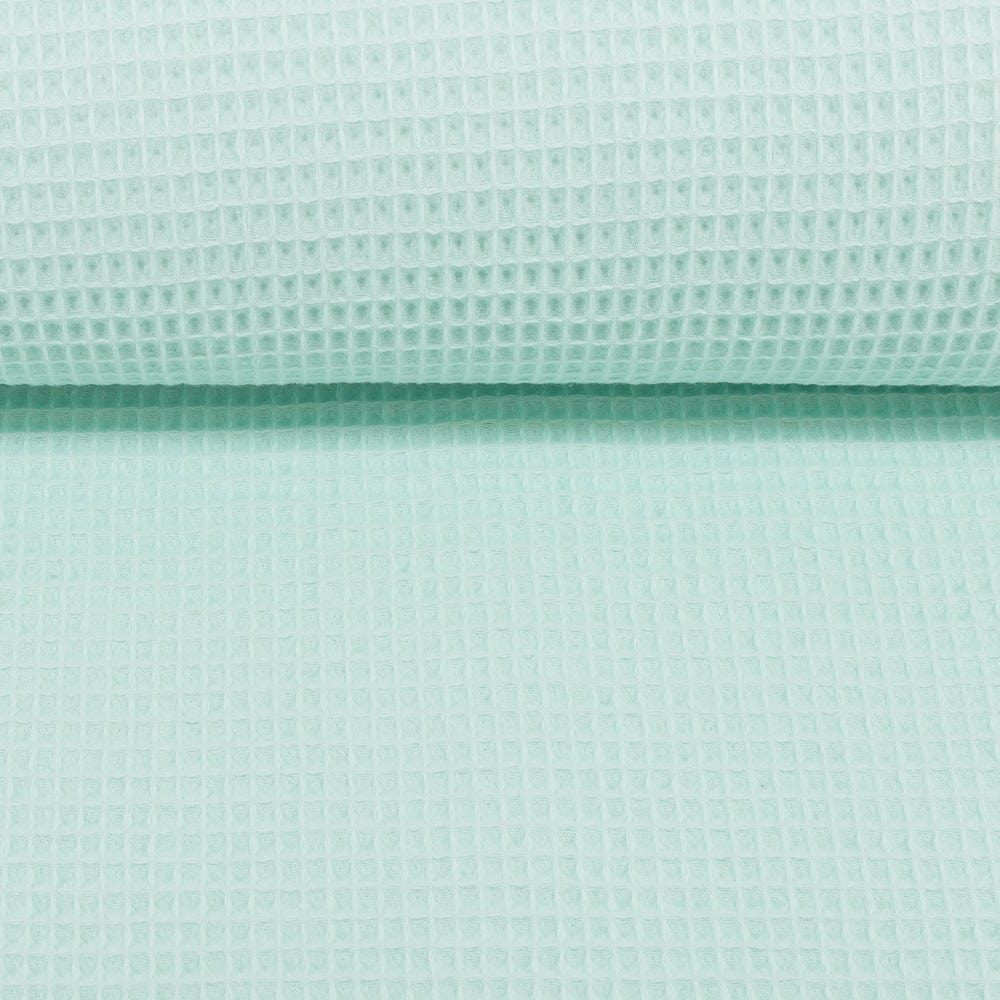Waffle fabric - mint 230 g/m²