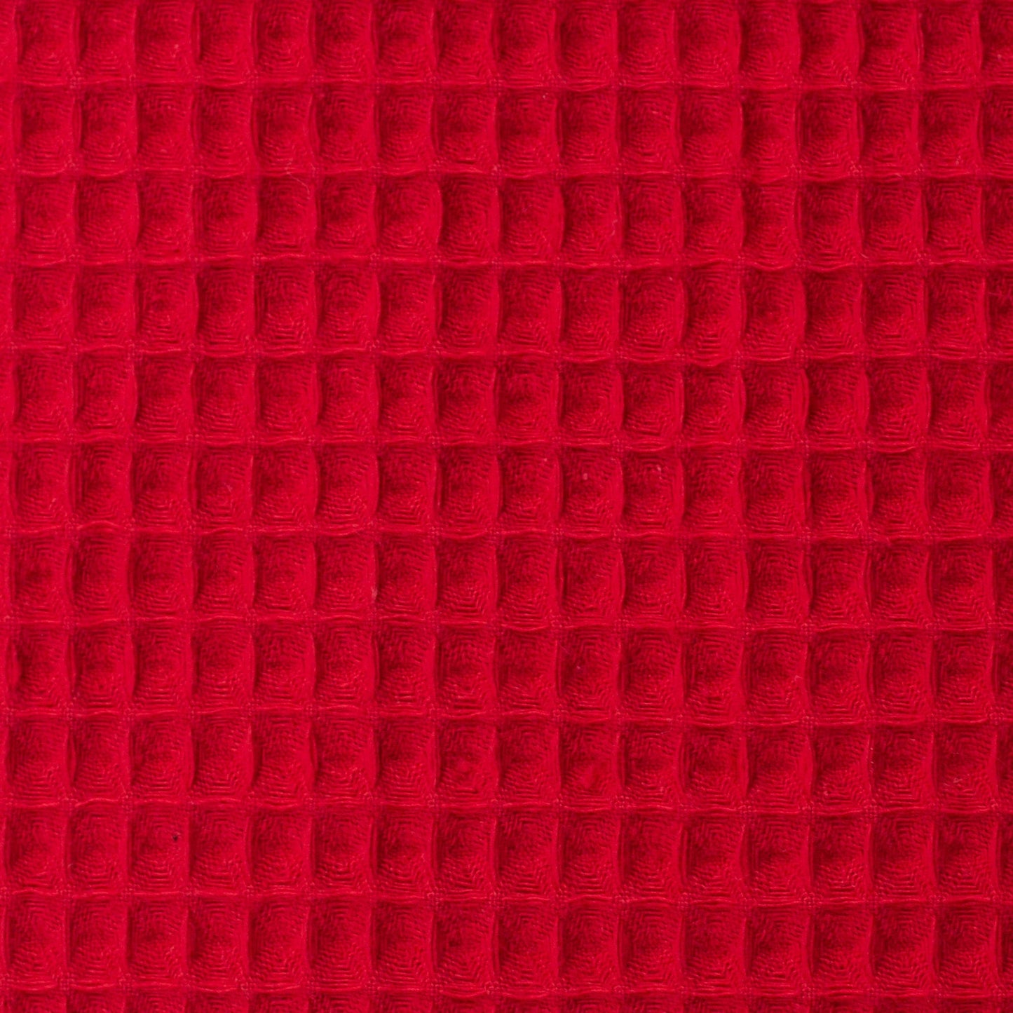 Red waffle fabric 230 g/m²