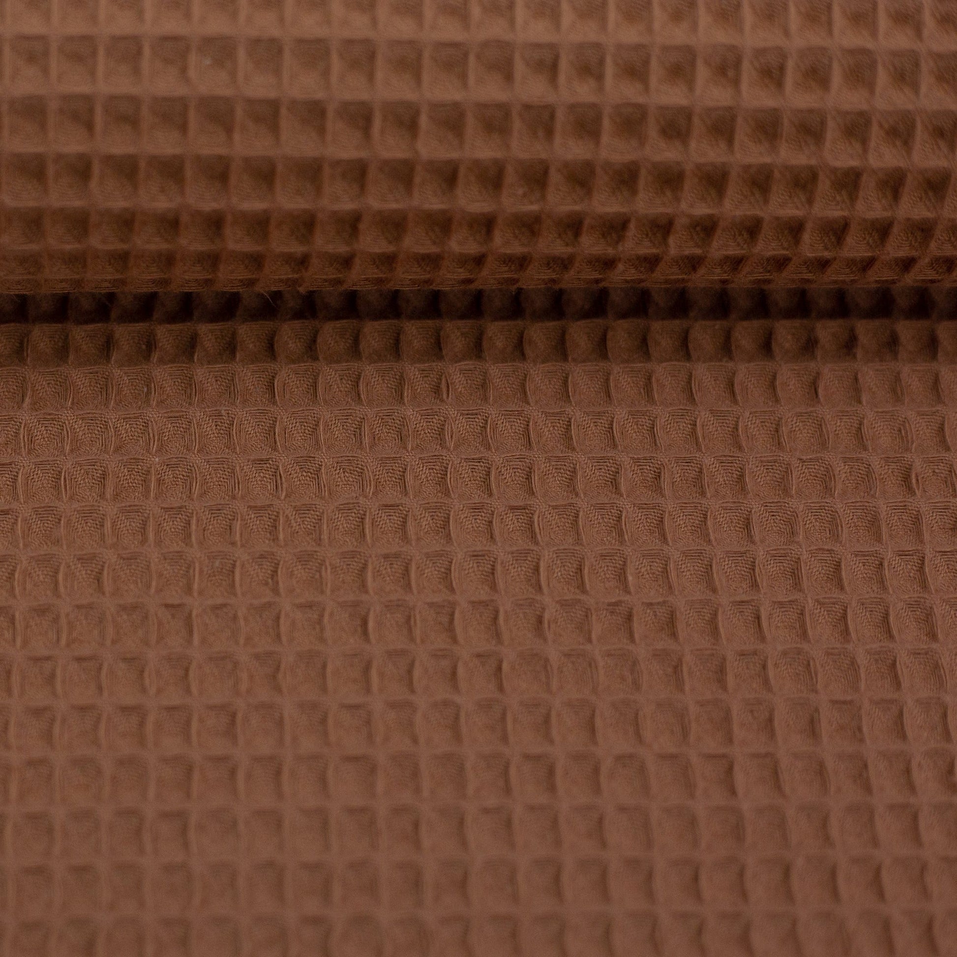 Tissu nid d'abeille terracotta 230 g/m²