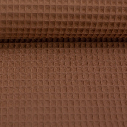 Tissu nid d'abeille terracotta 230 g/m²