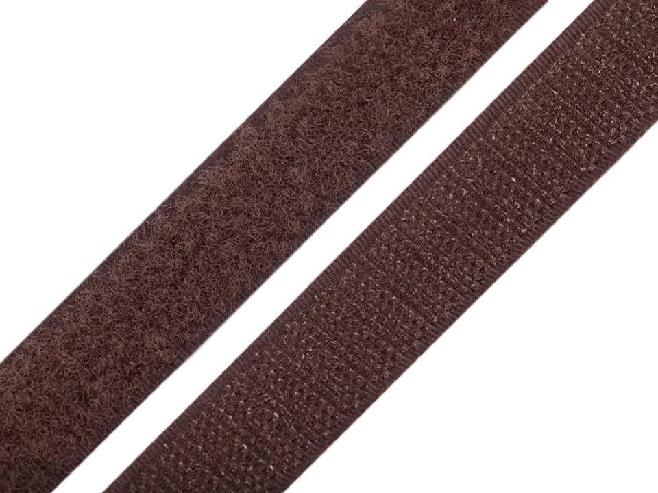 Ruban Velcro 2 cm marron
