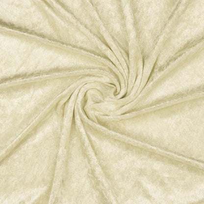 Velour with a crinkle effect-beige 160 g/m²