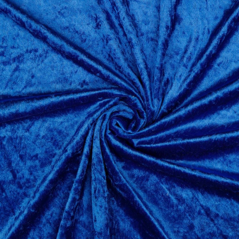 Velour with a crinkle effect - cornflower blue 160 g/m²