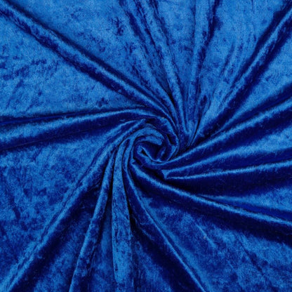 Velour with a crinkle effect - cornflower blue 160 g/m²
